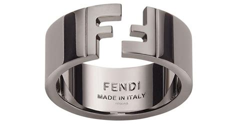 silver ring fendi